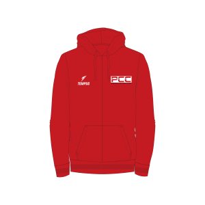 Tempus Everyday x PCC ZIP THRU HOODIE (RED)