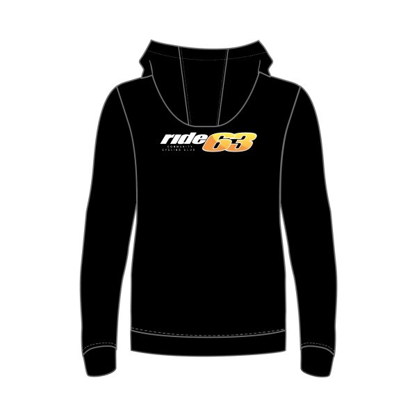 Tempus Everyday x RIDE 63 ZIP THRU HOODIE (BLACK) - Image 2