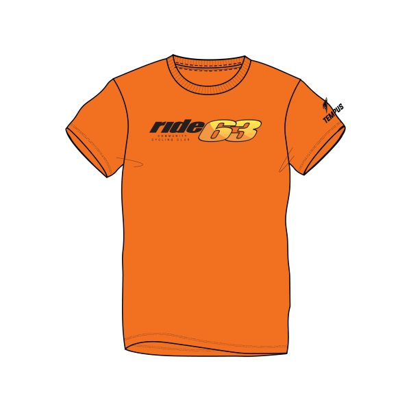 Tempus Everyday x RIDE 63 CORE TEE (ORANGE)